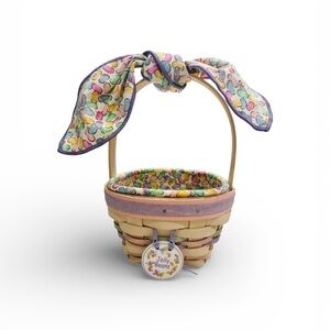 Longaberger 2000 Century Celebration Jelly Bean Easter Basket Handwoven Dresden